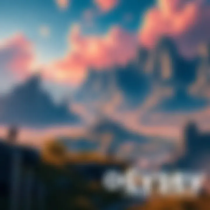 A vibrant landscape featuring mythical characters and epic scenes from Odyssey, contrasting with gritty nature of Red Dead 2.