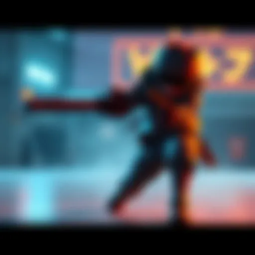 A character performing a unique animation in the original game, showcasing a possible gameplay bug or design choice