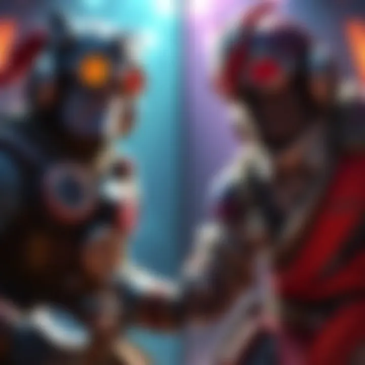 Side-by-side look at characters from the new OG Pass and OG Season 3, highlighting the differences in skin designs.