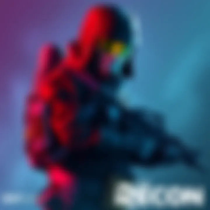 A digital representation of the OG variant of the Recon Expert character skin, showcasing its classic design and distinct features, with colorful outfits and gear, appealing to players' nostalgia.
