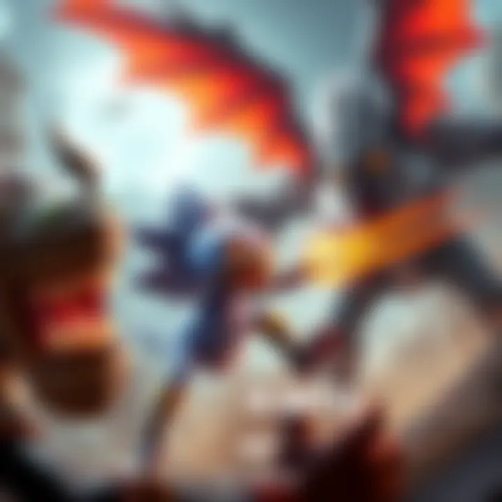 Ogden, the powerful companion, boosts Chirpy as they face off against a fierce monster, showcasing teamwork in a dynamic battle scene.