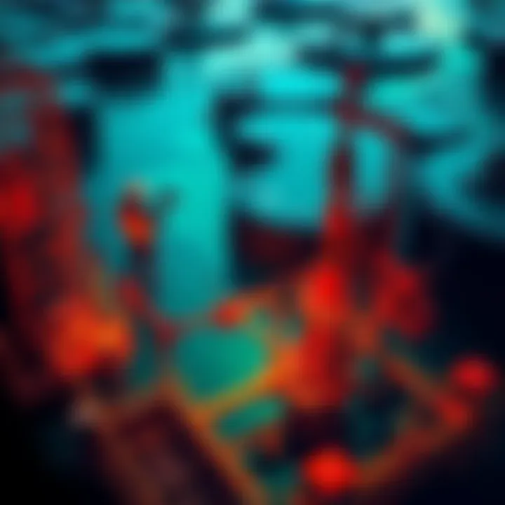 Oilwell Basin under scrutiny Aerial view of the Oilwell Basin with workers examining facilities, highlighting the areaโs significance