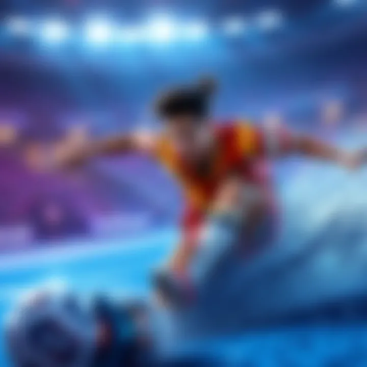 oKhaliD showcasing his skills on the Rocket League field during a competitive match