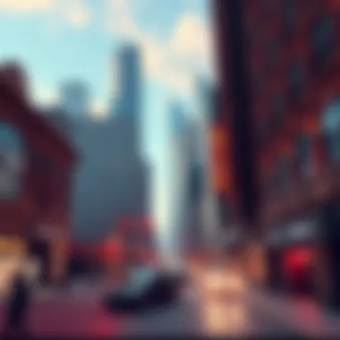 A digital illustration of Old Chicago with iconic buildings and street life, showcasing fans' excitement for its inclusion in a game.