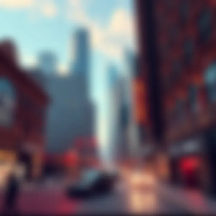 A digital illustration of Old Chicago with iconic buildings and street life, showcasing fans' excitement for its inclusion in a game.