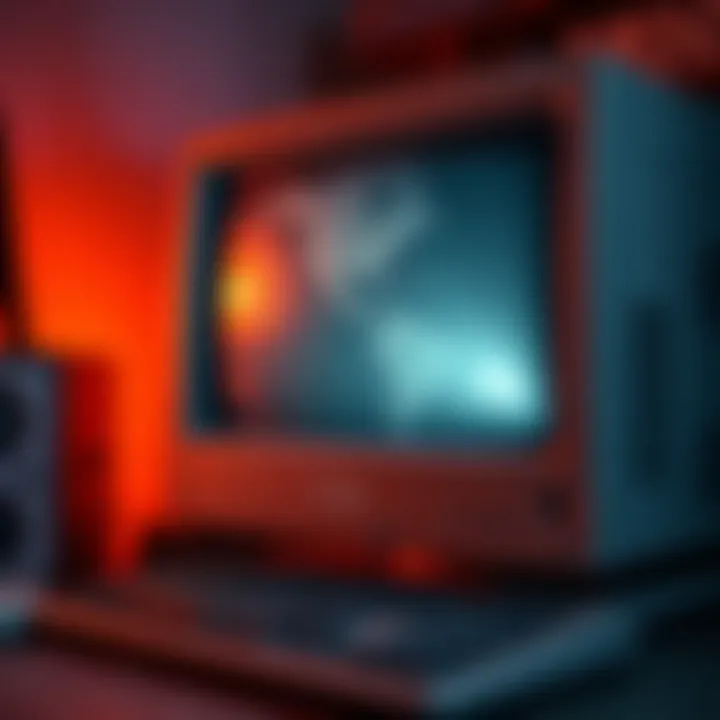 An old desktop computer with a dusty monitor and keyboard showing signs of wear, indicating it's outdated and might struggle with updates.