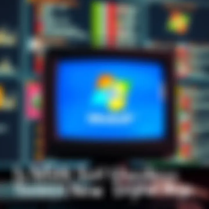 A vintage computer screen displaying the old MSN logo, with a blurry modern interface in the background. It represents the contrast between nostalgic digital platforms and current technology.