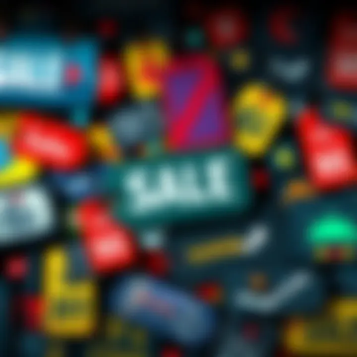 Colorful collage of classic video game graphics and discount tags, representing nostalgia for old Steam sales