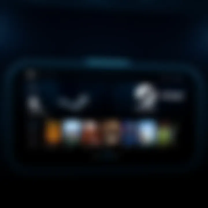 Old Steam User Interface A screenshot of the classic Steam user interface, showing a simple layout with a dark background and game library.