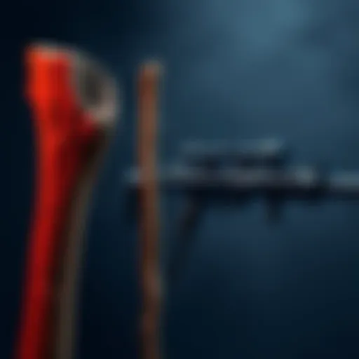 A wooden stick next to a render of a Covenant carbine from a popular video game