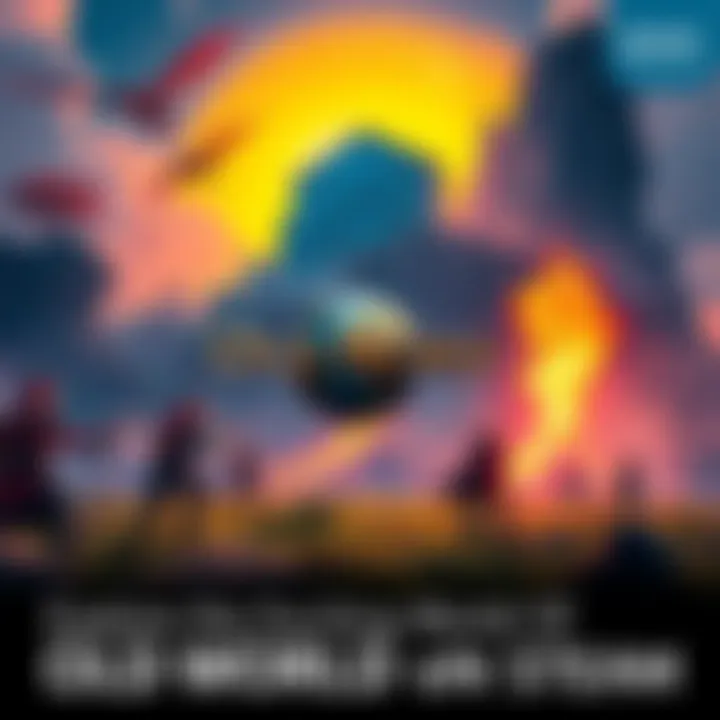 View of players engaging in OLD WORLD gameplay with vibrant landscapes and characters