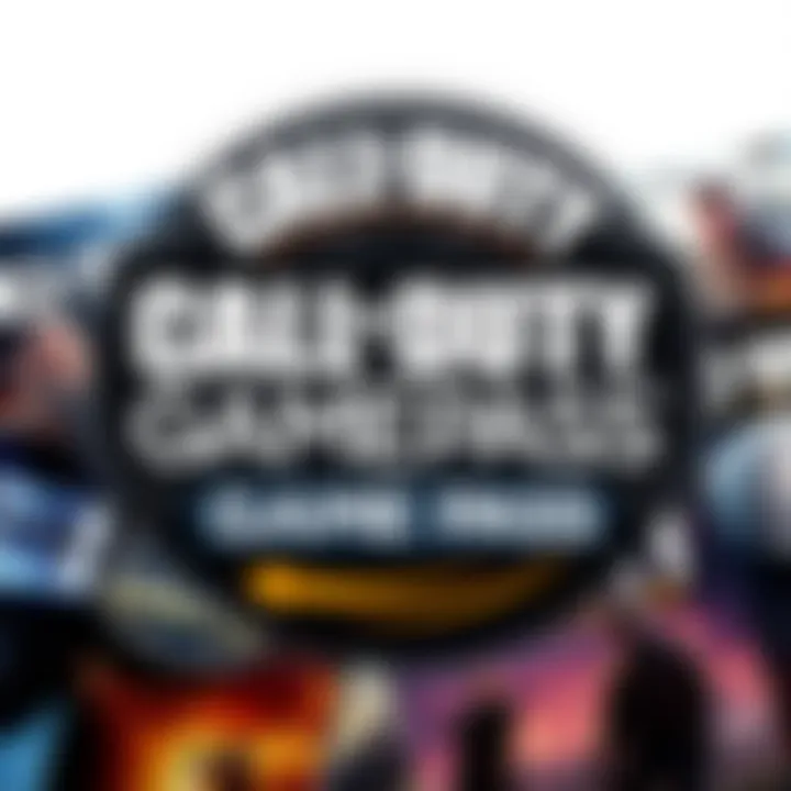 A collage of older Call of Duty game covers with a Game Pass logo in the background