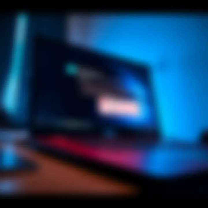 Older Dell Laptop Running Windows 11 An older Dell laptop with Windows 11 displayed on the screen showing performance issues and error messages while gaming.