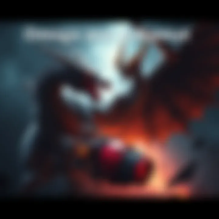 Omega and Bahamut Connection A fierce dragon representing Bahamut alongside a futuristic machine symbolizing Omega, showcasing their influence in FFXIV's lore.