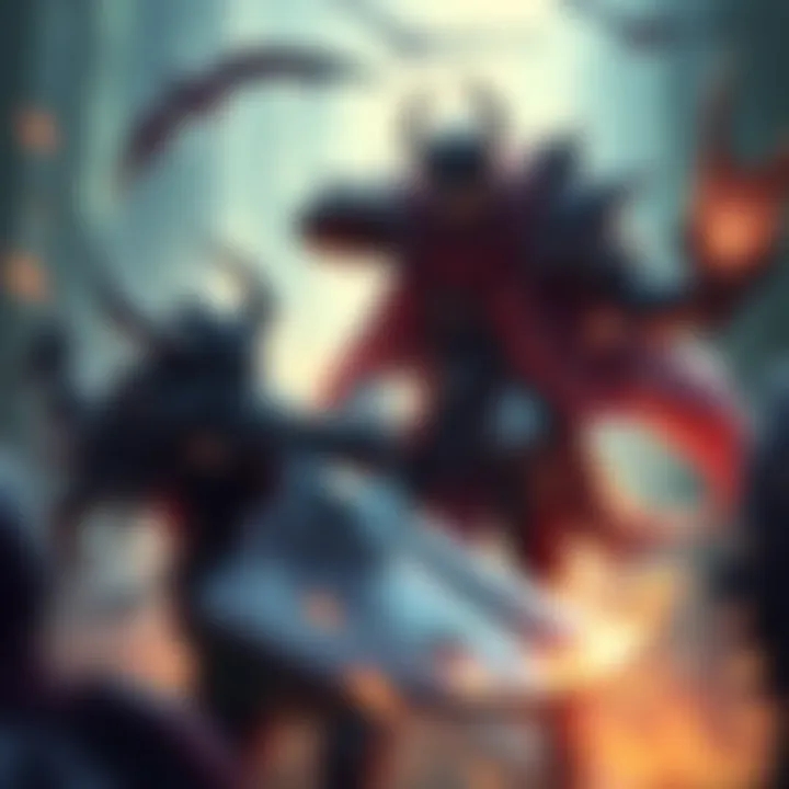 Omniknight using his abilities to protect a less experienced player in Dota, ensuring their survival in battle