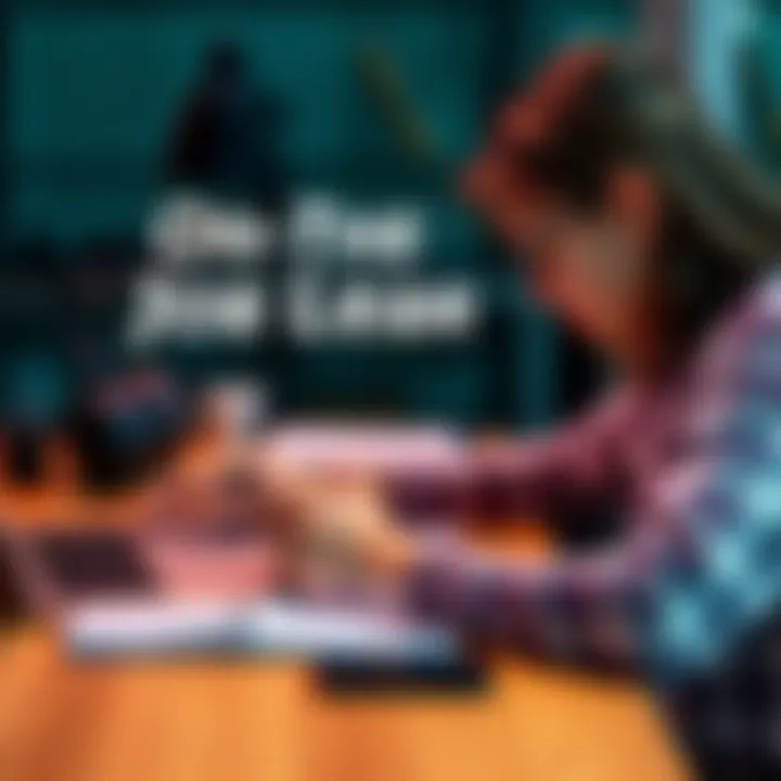 On-The-Job Learning A person taking notes while working at a desk with a laptop, focusing on improving skills for career growth.