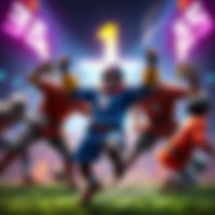 A single character in a game triumphs over five opponents after three teammates leave the match