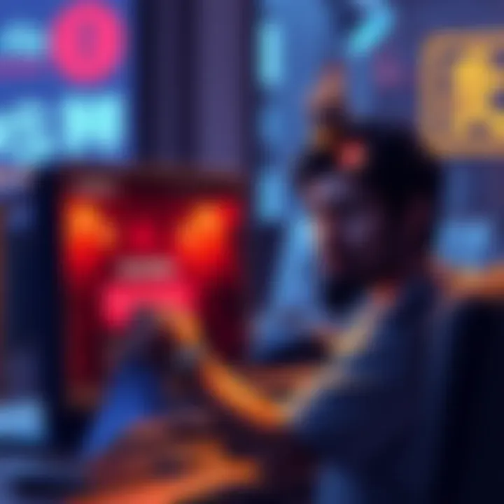 Oni Kiriko Skin Redemption Issue A person frustrated while trying to redeem a gaming code for Oni Kiriko skin, looking at a computer screen with an error message