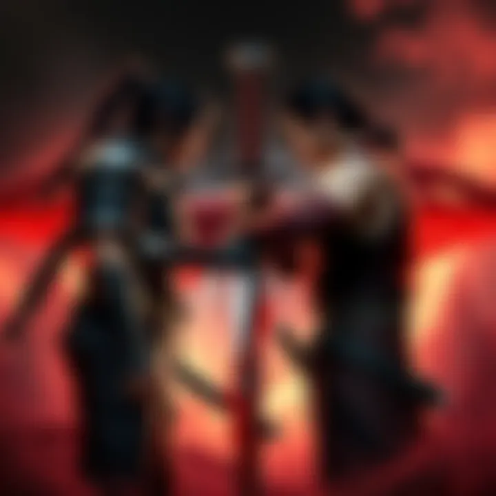 Onimusha and Blood of Dawnwalker Cover Art Cover art showing the main characters of Onimusha and Blood of Dawnwalker facing each other in an action pose, with a dramatic background