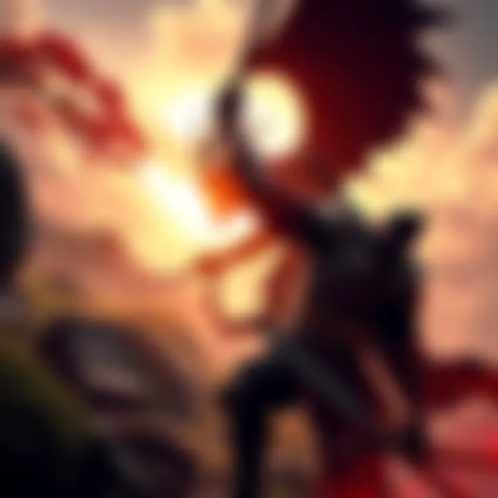 A warrior in traditional armor battles a demon in a lush Japanese landscape, showcasing action from Onimusha: Way of the Sword.