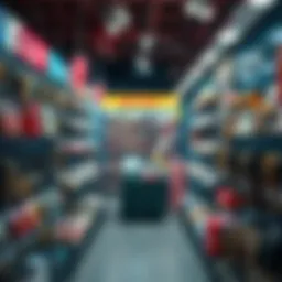 Online Key Shop Display A showcase of various keys and key-related products in a vibrant online shop setting.