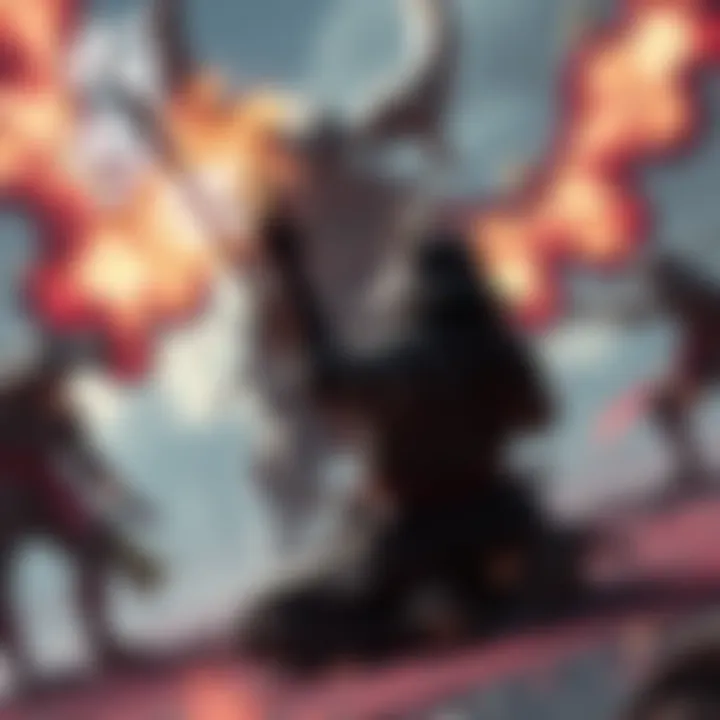 A player character using Onmyo magic in a battle scene from Nioh 3's NG+ mode, showcasing magical effects and a tense moment against a formidable enemy.