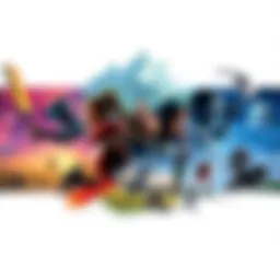 A collage of gaming characters and landscapes from various open world games that appeal to different players.