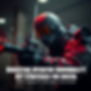 A tactical operator wearing protective gear strategizing in a combat scenario