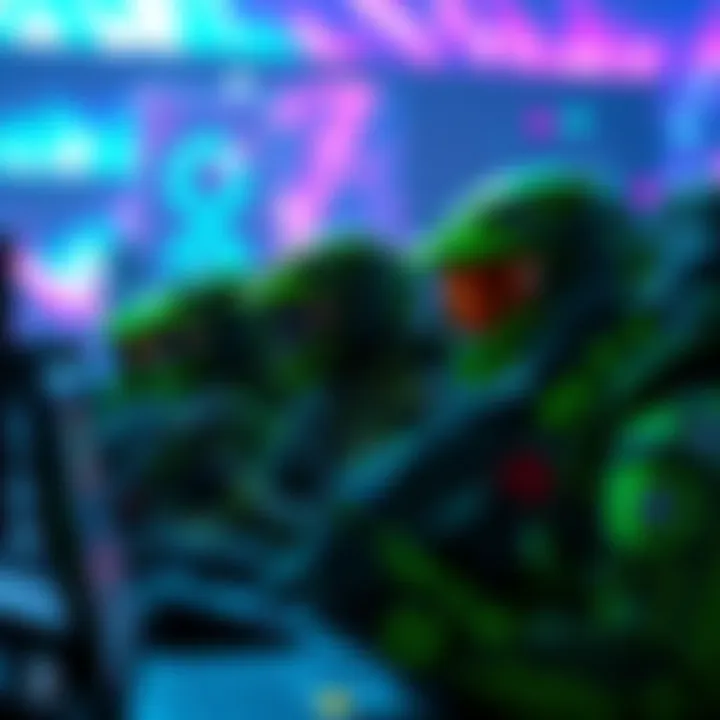 OpTic Gaming players in action during a tournament, showcasing their skills in Call of Duty and Halo.