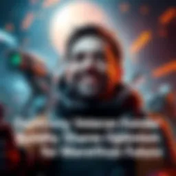 Optimistic former player shares thoughts on Marathon A former Destiny player looks excited while discussing Bungie's new game, Marathon, with a futuristic background showcasing gameplay elements.