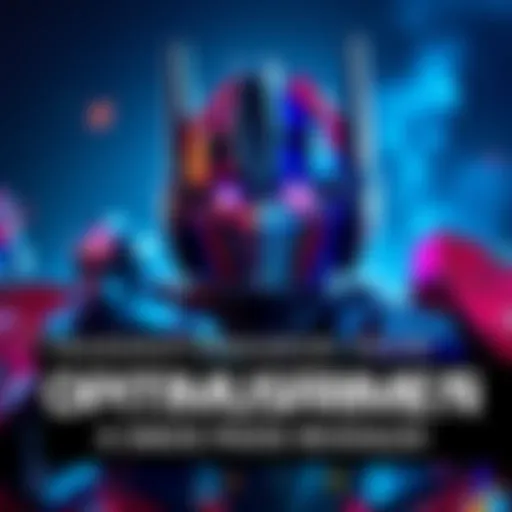 Optimus Prime sending a message in a dramatic scene, showcasing his robotic features and vehicle form