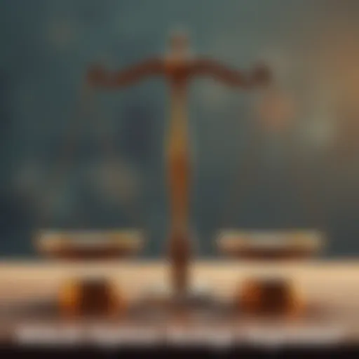 Two options represented as balance scales, highlighting their strengths and weaknesses.