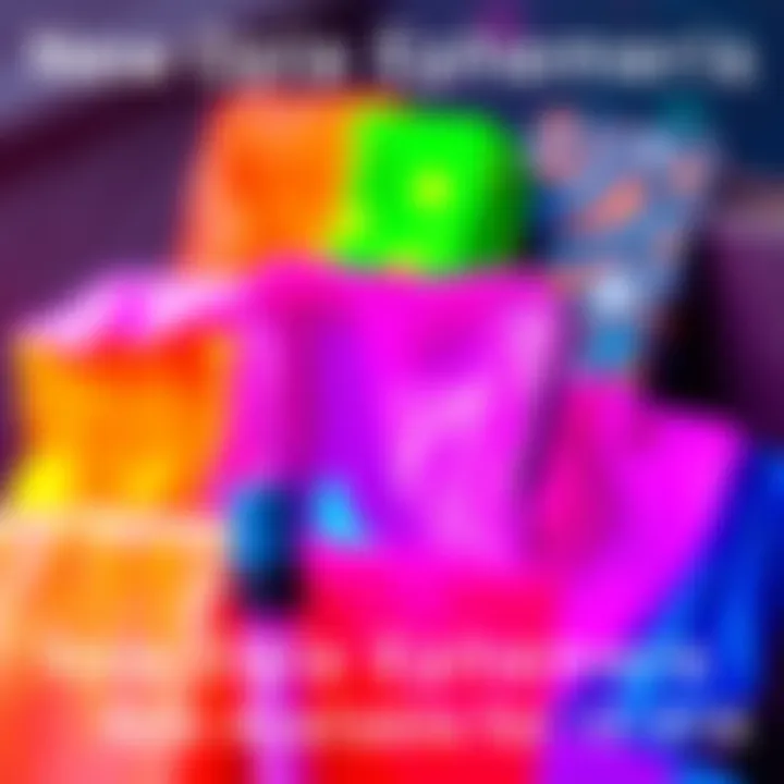 A collection of colorful tiny Opula Ephemera bundles available for 10 AYA, showcasing vibrant designs and textures.