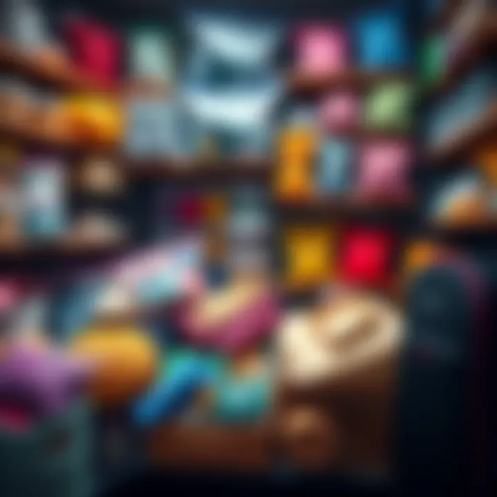 A colorful display of various crafting materials neatly organized in storage boxes and bags, showing how to manage inventory effectively for players.