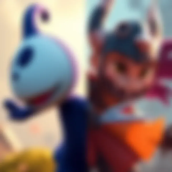 A playful character from Ori on the left and a tough character from Hollow Knight on the right, highlighting their contrasting styles