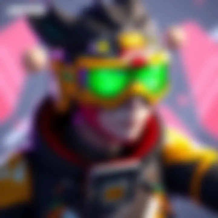 Concept art of the original Tracer skin showcasing her bright colors and signature goggles