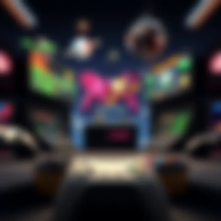 A comparison between classic video games and their modern remakes, showcasing iconic graphics and gameplay elements from the originals.