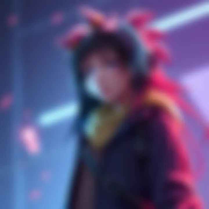 Creative original character design concept with vibrant colors