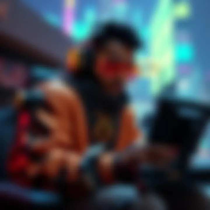 FindAWay, an Orisa main, playing the game while streaming his progress and interacting with fans.