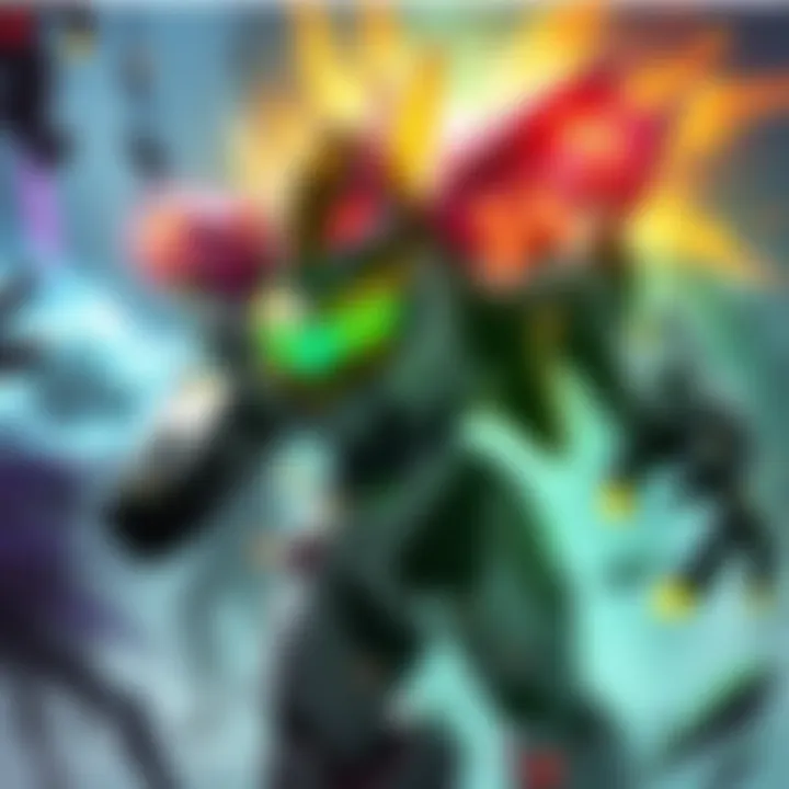 Orisa, a strong robotic character, is shown in the midst of a battle, her ultimate ability lighting up the area with a glowing aura as she prepares to unleash her power. Players around her react to th...