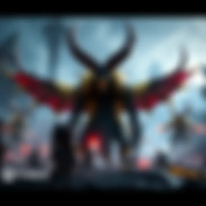 Oryx Callouts in Kingโs Fall Raid Group of players coordinating Oryx callouts during Kingโs Fall raid in a fantasy setting