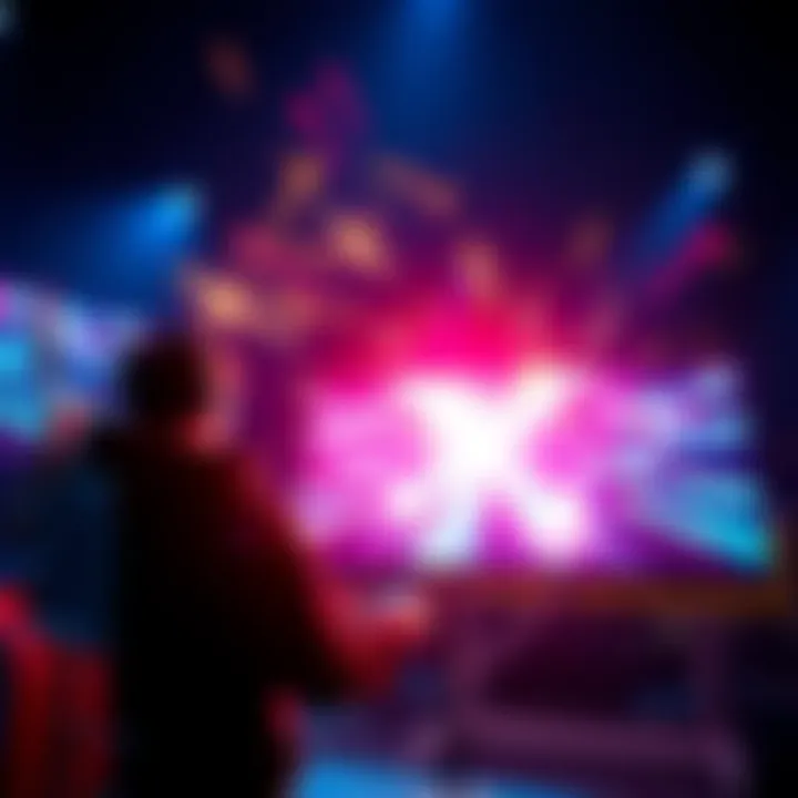 A skilled osu! streamer performs an astounding play on screen, showcasing their talent in rhythm gaming.