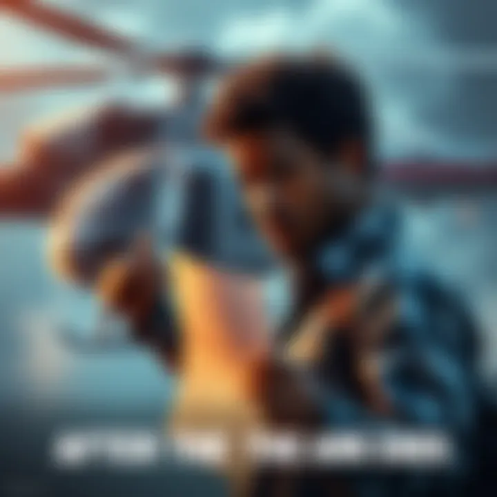 Otis preparing to escape, holding a note and looking determined, with a helicopter in the background