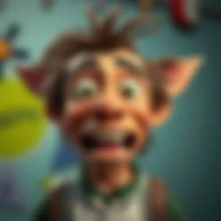 Otz's funny reaction Otz showing a surprised expression after a sudden change, capturing a humorous moment