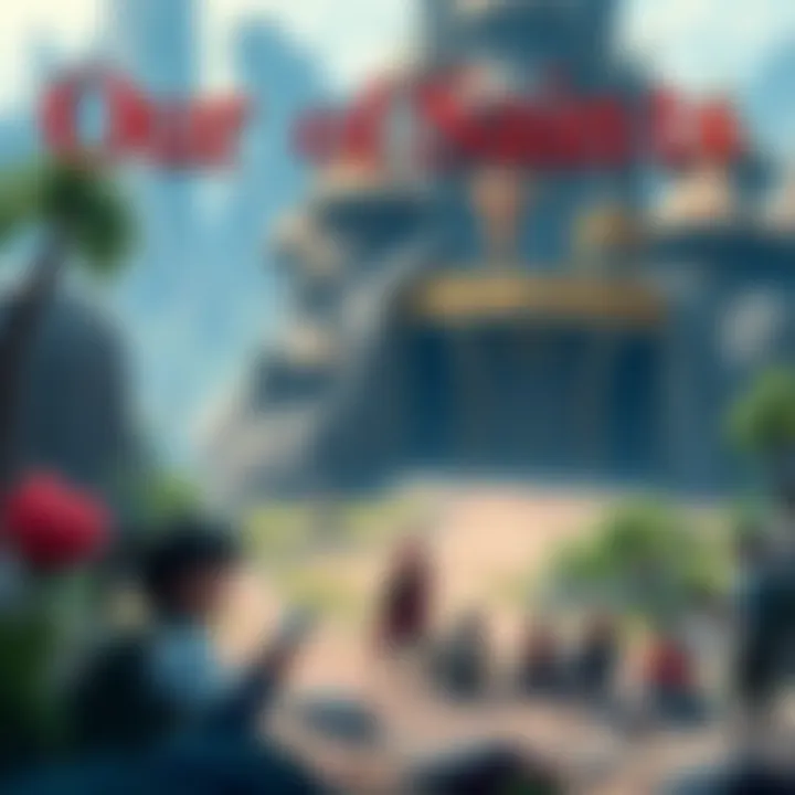 A vibrant game scene featuring Our Lady of Saints Location, depicting its last known area with players exploring and discussing its status.