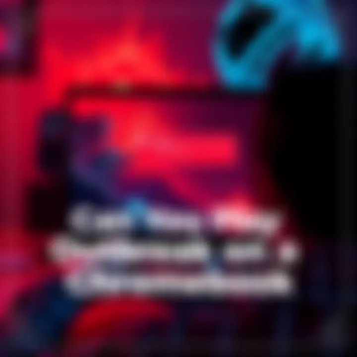 A person tries to play Outbreak on a Chromebook, showing frustration with the screen displaying an error message about emulation issues.