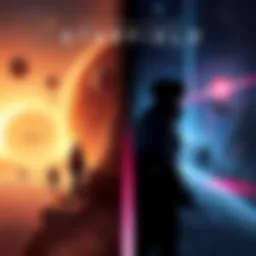 A visual comparison of The Outer Worlds 2 and Starfield featuring space scenes, characters, and gameplay elements