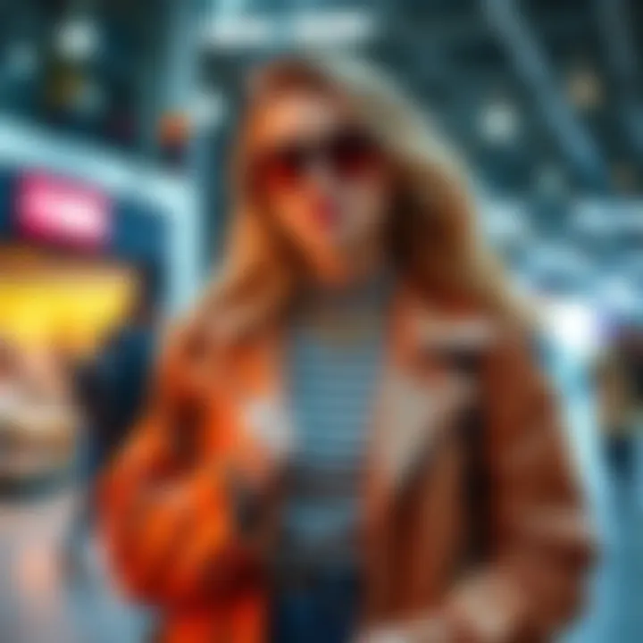 A stylish YouTuber showcasing outfit ideas for different occasions