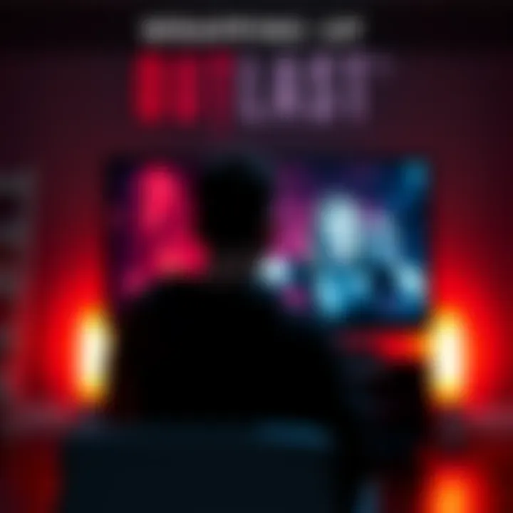 Player sitting in front of a screen showing Outlast 1, looking thoughtful after finishing the game