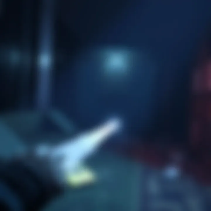 Outlast 2 gameplay scene A dark and tense gameplay scene from Outlast 2 showing a character exploring a creepy environment with a flashlight